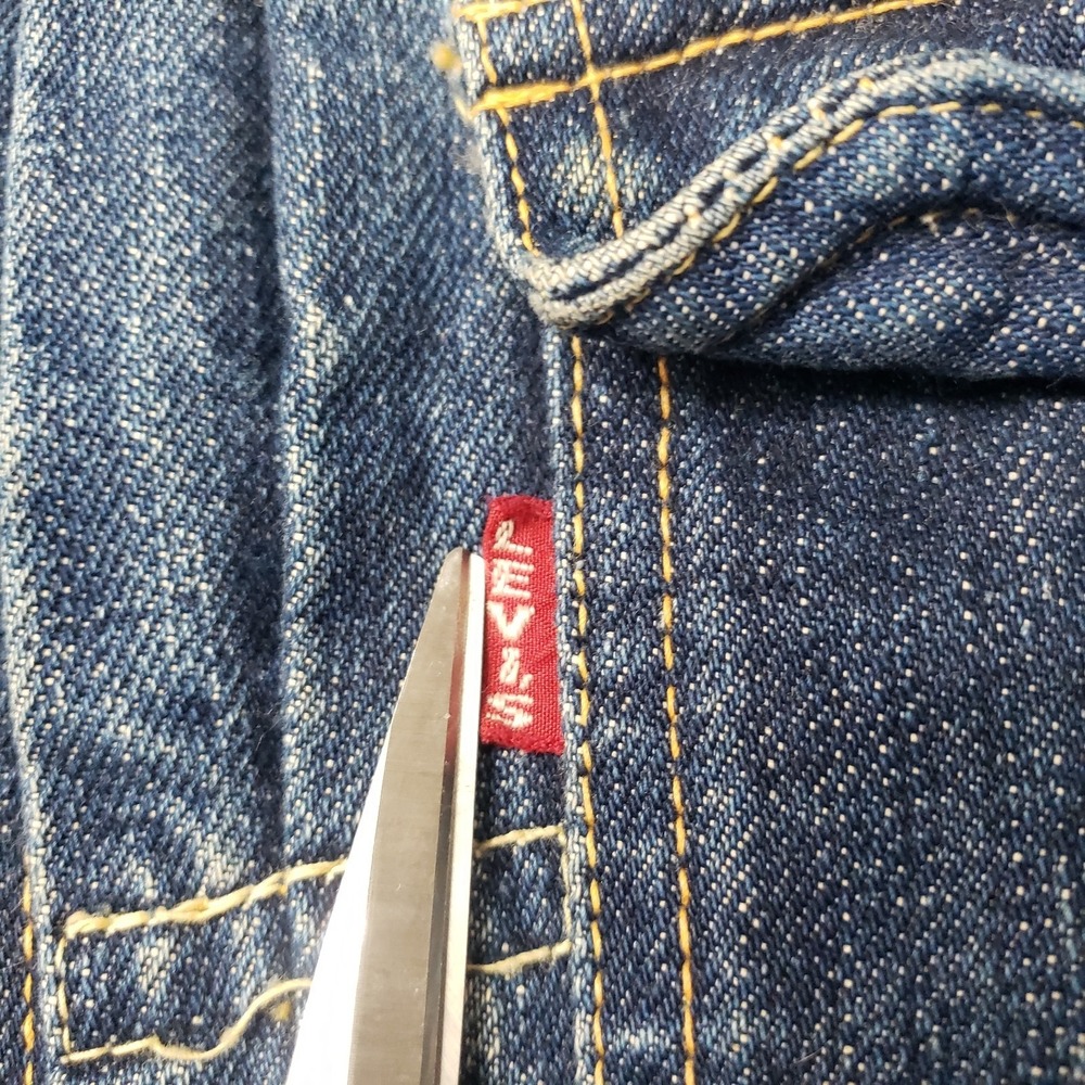 Vintage Levis Trucker Jacket Men 36 Blue Type 1 Big E Selvedge Buckle Back USA - Picture 8 of 16